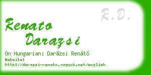 renato darazsi business card